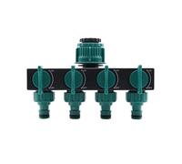 MULONGOR 1PC répartiteurs de Tuyau à 4 Voies 1 "à 3/4" à 1/2 "Norme européenne Filetage Femelle Automatique Jardin arrosage connecteurs de Tuyau d'eau