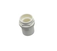 MULONGOR 1pc Tuyau d'irrigation de Jardin Joint diamètre intérieur 20/25/32/40/50mm Tuyau en PVC Joint de Tuyau Droit Aquarium réservoir de Poissons Joint de Tuyau de vidange(White,ID 25mm)