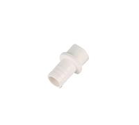 MULONGOR 3 pièces épaissir PVC Droit réducteur connecteur Bleu Blanc Gris en Option ID 25mm à 12/16/20mm barbelé Irrigation Drainage Tuyau Joint(White,ID 25mm-16mm)