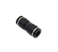 MULONGOR 5 pièces 8mm té, coude, Joint Droit pneumatique PVC Plastique Slip-Lock connecteur Rapide système de Refroidissement par Brouillard de Jardin(Black-2)