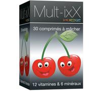MULT-IXX KIDZ® | Multivitamines & minéraux croissance, immunité et os à croquer Comprimé(S) 30 pc(s)
