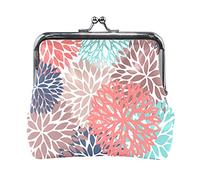 Multi 11 Claude Monet Le Parc Monceau Porte-Monnaie en Cuir Kiss Lock Pochette Poche Moraillon Carte Clé Changer Portefeuille Boucle Petit Sac à Main Étui pour Femmes Filles Dames