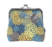 Multi 12 Claude Monet Le Parc Monceau Porte-Monnaie en Cuir Kiss Lock Pochette Poche Moraillon Carte Clé Changer Portefeuille Boucle Petit Sac à Main Étui pour Femmes Filles Dames