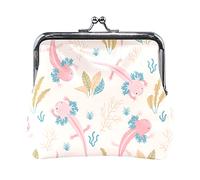 Multi 2 Hand Drawn Golden Face of The Sun Stars on Black Dark Women Porte-Monnaie en Cuir Hasp Card Key Change Wallet Petite Boucle Sac à Main Case Kiss Lock Clutch Pouch Pocket for Girls Ladies