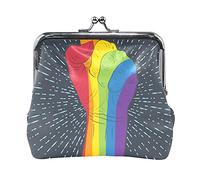 Multi 20 St Patrick's Shamrock Leprechaun Chapeau Pot d'or Arc-en-ciel sur blanc Femme Porte-monnaie en cuir Moraillon Carte Clé Changer Portefeuille Petite boucle Sac à main Étui Kiss Lock Pochette P
