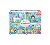 Multi 4 En 1 Junior - Amis Fantastiques - 4 Puzzles Progressifs