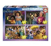 Educa Borrás - Ensemble de 4 puzzles Multi 4 Encanto - 50 à 150 pièces - 34 x 24 cm - Dès 5 ans