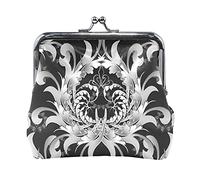 Multi 7 Golden Shiny Gold Glittering Background Yellow Holiday Tinsel Pattern Women Leather Coin Purse Hasp Card Key Change Wallet Small Buckle Handbag Case Kiss Lock Clutch Pouch Pocket for Girls Lad