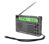 Multi Bande SW FM MW AIR WB V UHF, Radio Portable, Contrôle de L'application BT Lecture Radio Numérique avec Prise Casque 3,5mm, Alarme SOS et Lampe de Poche (Green)