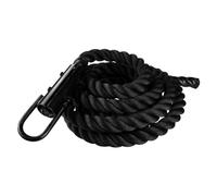Multi Battle Rope For Home Gym Fitness Training,38mm × 6m | construction en polyester torsadé, résistant à l'usure, poignées avec rétrécissement thermique, extrémités fixes, point