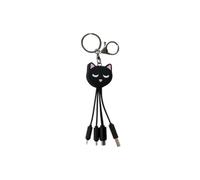 Multi-Cable USB Chat 3 en 1 vers USB-C/Micro/Light Chat