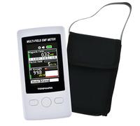 Multi-Champ EMF Mètre Poche ELF RF Gauss Mètre 2000mG Électromagnétique Électrique RF Champ Force Testeur avec Attention Indicateur