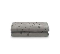 Multi-chiffon hydrophile 2 pcs Spot 115x115 cm Gris tempête