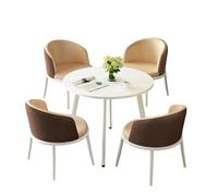 Multi-Color Dining Set, Two-Tone Design & Compact Size 5-Piece Modern Bistro,Heavy-Duty Construction & Easy-to-Clean Materials(K)