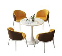 Multi-Color Dining Set, Two-Tone Design & Compact Size 5-Piece Modern Bistro,Heavy-Duty Construction & Easy-to-Clean Materials(C)