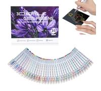 Multi-Color Lava Gel Pen Set,3D Acrylic Graffiti Fine Point Lava Gel Pens Set,Quick-Dry Waterproof Colored Gels Pen Kit for Drawing Coloring Crafts Art DIY Projects