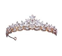 Multi-Color Strass Bridal Tiara - European Style Crown For Weddings & Events, One Size, Bois d'agar, Aucune pierre précieuse.
