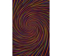 Multi Colored Spiral Cover With A Black Lined Interior And Multi Color Spiral Background. This Is Perfect For Writing Things Down To Remember Or To Do Creative Writing And Note Taking For School.