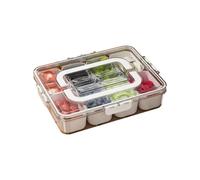 Multi-Compartiment Boîte de Rangement Alimentaire Boîte Conteneur Transparent Réfrigérateur Finisseur en Plastique de Stockage des Aliments B