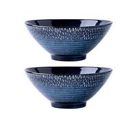 Multi Couleur Ceramique Bols pour Riz Ceramics Salad Bowl Starry Fil Bowl Home Soup Bowl Varelle 1l Capacité Ramen Bowl Bol De Dessert en Porcelaine (Size : 2pcs)