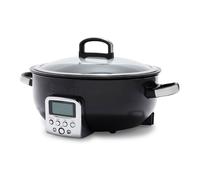 GreenPan Elite 5,6L Cuisinière Électrique Intelligente, Spécifications pour Sauté, Sauté, Riz, Céramique Saine Antiadhésive sans PFAS et Parties Lavables au Lave-Vaisselle, Affichage LED, Noir