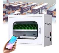 Multi Device Charging Station Cart With Wheels 12 Slot Mobile Phone Charging Cabinet For Cellphone Storage And Organization,20Slots