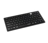 Multi-Device Dual Wireless Compact Keyboard - Clavier - sans fil - 2.4 GHz, Bluetooth 3.0, Bluetooth 5.0 - Français - noir