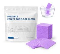 Multi-Effect Floor Clean Tablets, Floor Cleaning Tablets Multi-surface Cleaner, Multiple Effect the floors Clean, No-Rinse, Concentrated Floor Cleaner for Hardwood, Tile (Purple, 100PCS)