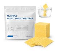 Multi-Effect Floor Clean Tablets, Floor Cleaning Tablets Multi-surface Cleaner, Multiple Effect the floors Clean, No-Rinse, Concentrated Floor Cleaner for Hardwood, Tile (Yellow, 500PCS)