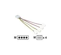 multi fan connection with speed reduction - Répartiteur d'alimentation de ventilateur - alimentation interne 4 plots (M) pour connecteur de