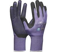 Gebol Multi Flex Lady - Gants de travail avec revêtement en nitrile et picots - Gants en nitrile testés dermatologiquement - Gants de jardin avec adhérence pour femme - Taille M (taille 8) - Violet -