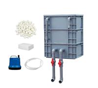 Multi Flow Aquarium Filter, Heavy Cycle Filtration Pump, Compact Fish Tank Cleaner Bio Media, Abs Aquarium Circulation System, Chamber Flow Circulation System, Indoor Outdoor Aquariums Kit for Home