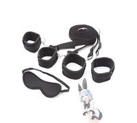 Multi - Fonction RéGlable Stripe Nylon Non LinéAire IntéRieur Yoga Fitness Sport Band Focus EntraîNement De Force des Mains Et des Jambes avec Masque pour Les Yeux De Sommeil - D13