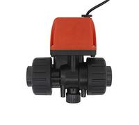 Multi-fonction Vanne Motorisée PVC pour Tuyau et Fil - Vanne à Bille Electrovanne 1/2 3/4 1 Pouce DC 6v 12v 24v (DC 12v, 1 Pouce DN25)