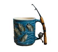 Multi-function Coffee Drinking Mug Resin Liner Fisherman's Dream Send Friends Creative Fishing Mugs pour Café