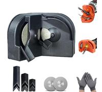 Multi-function Drill Bit Sharpener, Portable Drill Bit Sharpeners, with 4 Wheels Grinder for Grinding/Sharpening Twist Drills,Impact Drills Bits, Mills (Black)