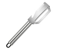Multi Function Kitchen Peeler | 2 In 1 Stainless Steel Vegetable Peeler With Bottle Opener And Teeth Grip Handheld Cutter Tool For Pumpkin Potato Carrot Cucumber Zucchini Meal Prep Cooking Ho