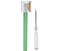 Multi Function Leather Oil Pen Dye Roller Applicator DIY Leather Crafts Tool for Handbags Belts Shoes Gloves Gold Silver Red Blue Green 125mm Christmas Gifts (Green)