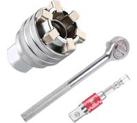 Multi-function Universal Socket Wrench Tool, Adjustable Universal Socket Wrench, Universal Maintenance Tool for 3/8" Drive Ratchet Torque Wrench and Power Drill (1 Set)