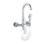 Multi-function wall-mounted hot and cold kitchen faucet with hand spray(8352-B)