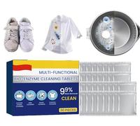 Multi-functional Bio-enzyme Cleaning Tablets, Japan Universal Stain Removal Cube, Kitchen All Purpose Cleaning Powder, Household Enzyme Cleaner, Water Bottle Cleaning Tablets, Deep Cleaning (1box)