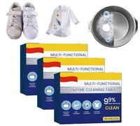Multi-functional Bio-enzyme Cleaning Tablets, Japan Universal Stain Removal Cube, Kitchen All Purpose Cleaning Powder, Household Enzyme Cleaner, Water Bottle Cleaning Tablets, Deep Cleaning (3box)