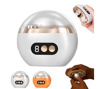 Multi-functional Electric Nail Trimmer, 3-in-1 Automatic Fingernail Trimmer, 3 Speed Adjustable with Polishing with Night Light & Nail Scraps Storage, Safety Trimmer for Seniors Adults (White)