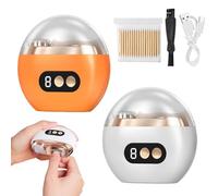 Multi-functional Electric Nail Trimmer, Rechargeable 3-Speed elektrische nagelfeile with Nail Trimmer and Nail Polisher, Low noise nagelknipser elektrisch for Babies, Elderly and Adults (*2)