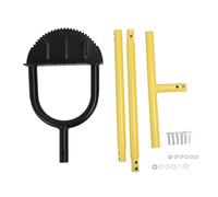 Multi Functional Garden Weasel Edger, Half Moon Manual Lawn Edger with Extended 96cm Pole, Robust Carbon Steel Construction for Landscaping, Gardening and Farming