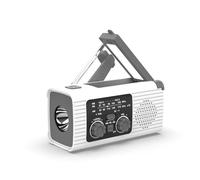 Multi-Functional Japanese Emergency Radio with Solar & Hand-Crank Charging - Phone Charger, Flashlight All-in-One for Disaster Prevention
