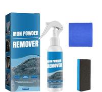 Multi-Functional Quick-Acting Rust Removal Spray - Iron Powder Remover Spray, Iron Power Remover for Metal Bikes Tools Cars & Household Surfaces (3 Pcs)