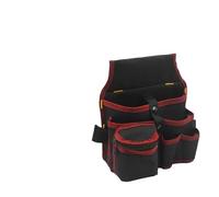 Multi-functional Toolbox, Oxford Cloth, Electrician, Multi-pocket, Waterproof And Shockproof Waist Bag(Black Red)