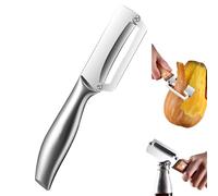 Multi-functional Vegetable Peeler for Kitchen, Multifunctional Vegetable and Fruit Peeler with Ultra-Sharp Stainless Steel Blade & Ergonomic Wood Handle (Stainless steel handle)