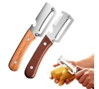 Multi-Functional Vegetable Peeler for Kitchen, Ultra-Sharp Stainless Steel Blade with Wooden Handle and Bottle Opener, For Vegetables or Fruits that Need to Be Peeled (New-2)
